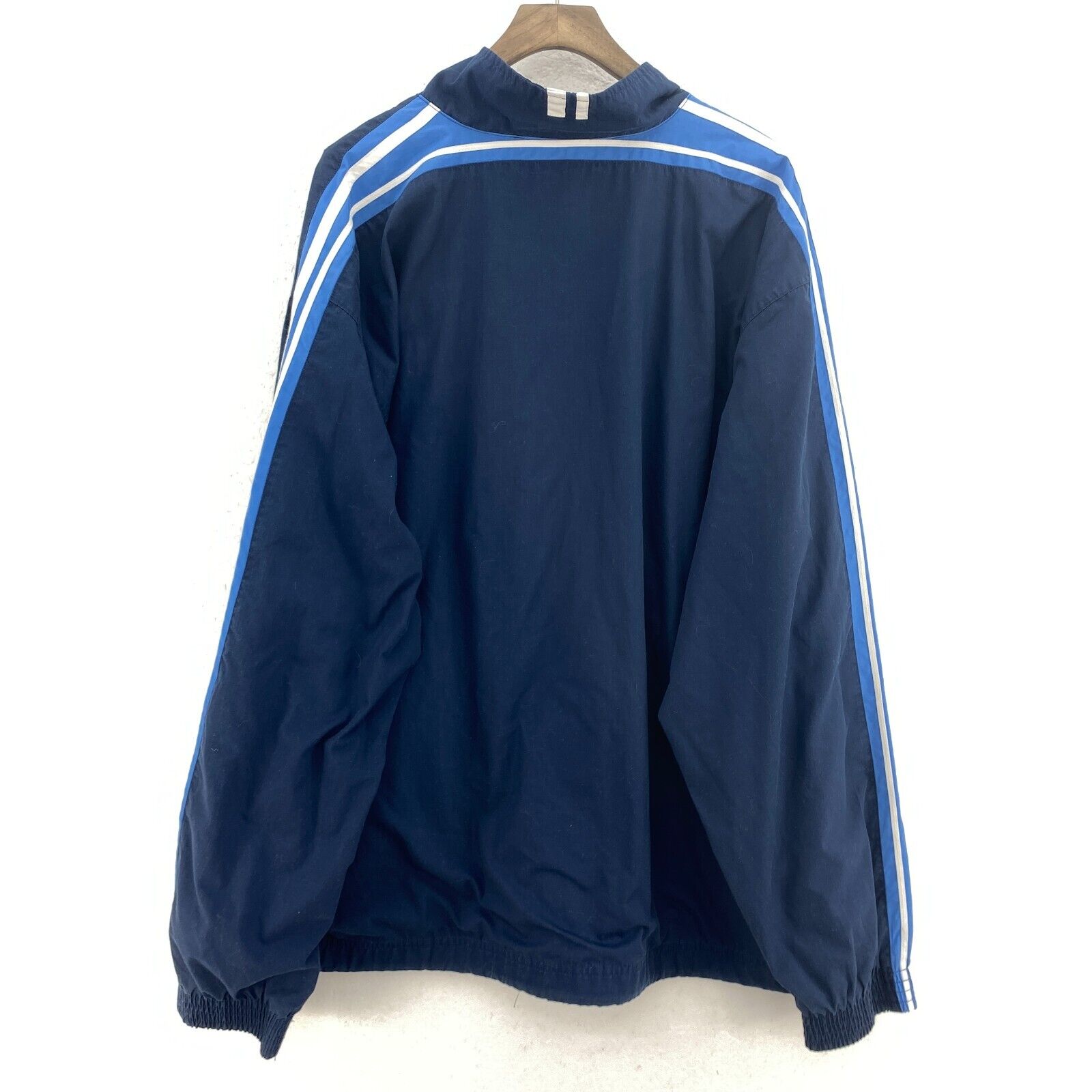 Nike Swoosh Logo Full Zip Navy Blue Track Jacket Size 2XL