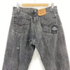 Levi's Orange Tab Light Wash Black Denim Straight Jeans Size 36