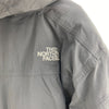 The North Face Hyvent Logo Full Zip Hooded Gray Insulated Long Jacket Size L