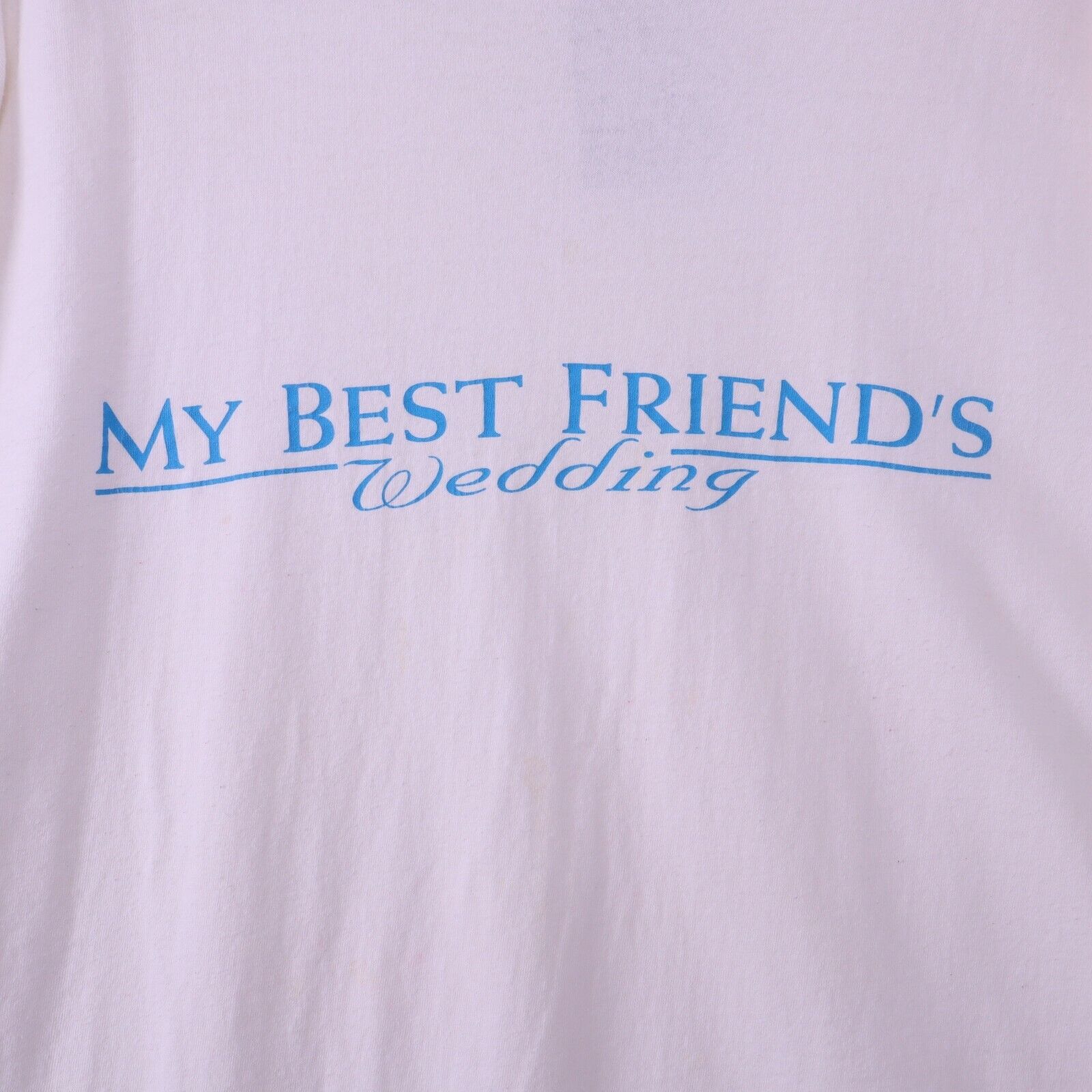 My Best Friend's Wedding 1997 Romance Comedy White T-shirt Size 2XL