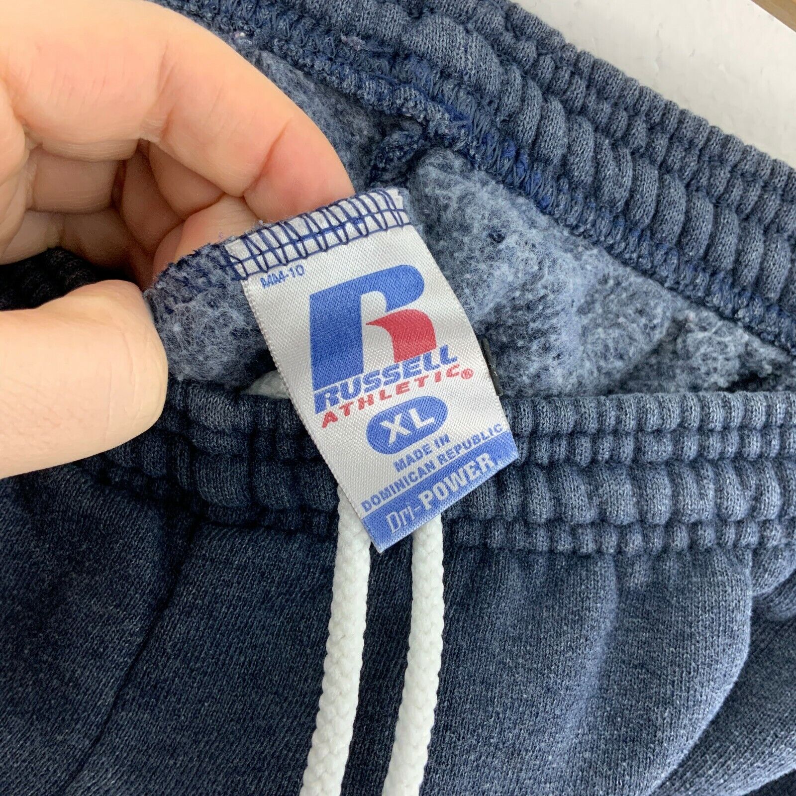 Russell Athletic Blue Sweatpant Activewear Fleece Lined 90s Size XL