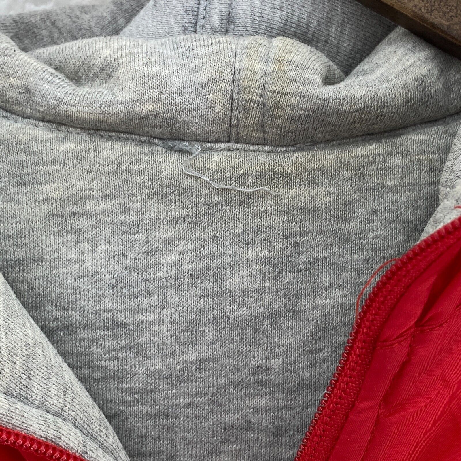 Adidas Full Zip Hooded Red Jacket Size M