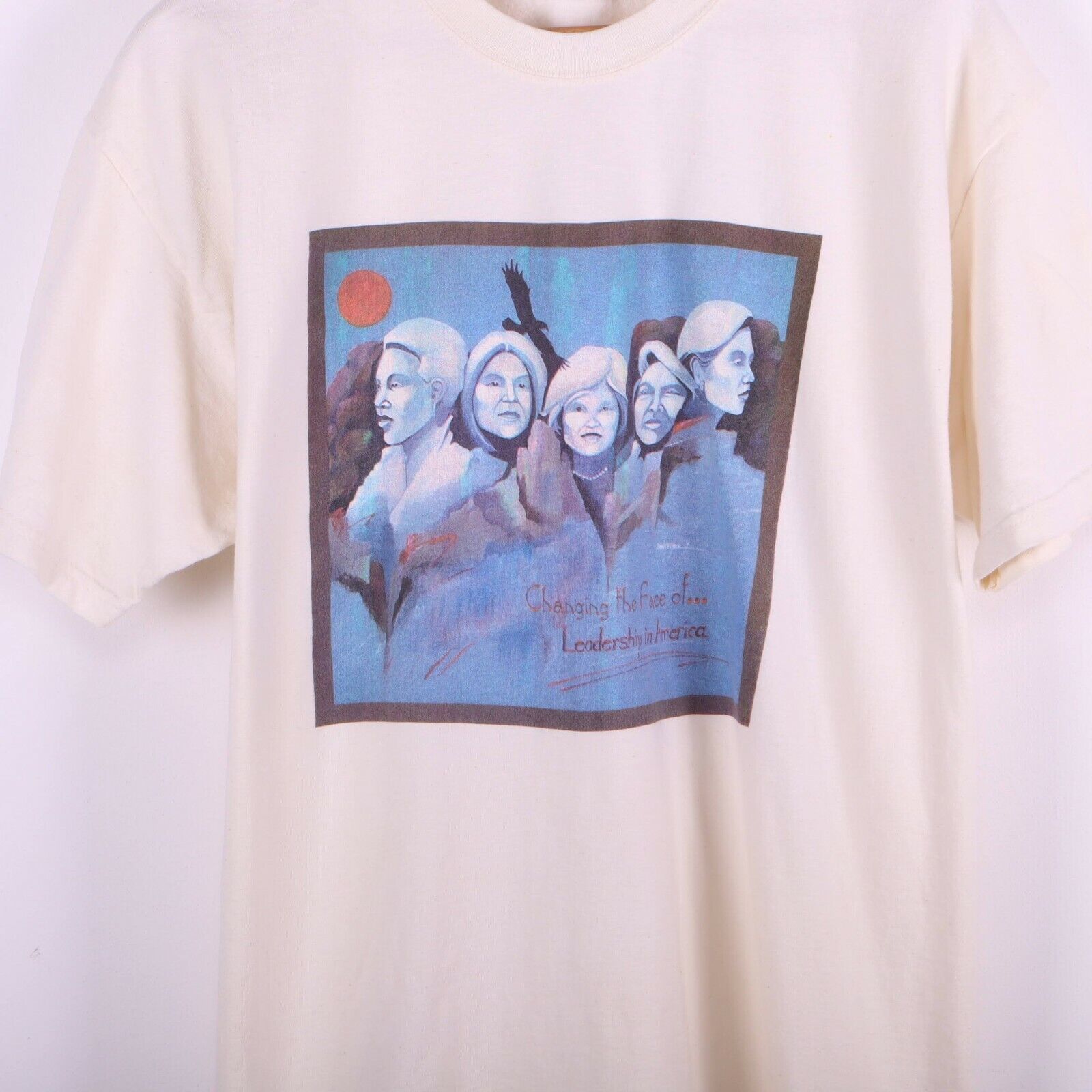 Changing The Face Of Leadership In America Ivory T-shirt Size L
