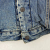 Levi Strauss Sherpa Lined Button Up Medium Wash Blue Denim Jacket Size XL