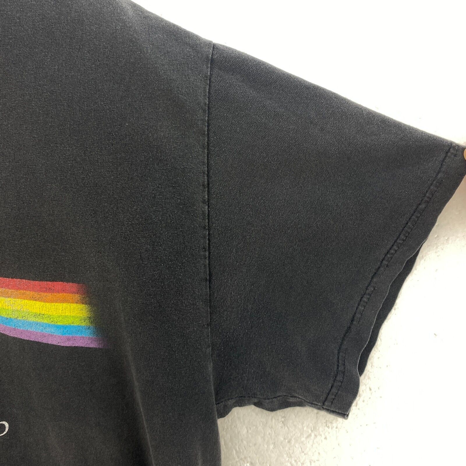 Liquid Blue Pink Floyd Logo Vintage Gray T-shirt Size M Tee