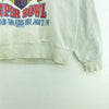 Super Bowl XXV NFL 1990 Buffalo Bills VS New York Giants White Sweatshirt Size L
