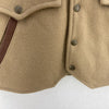 Vintage Wool Beige Snapped Vest Jacket Size L