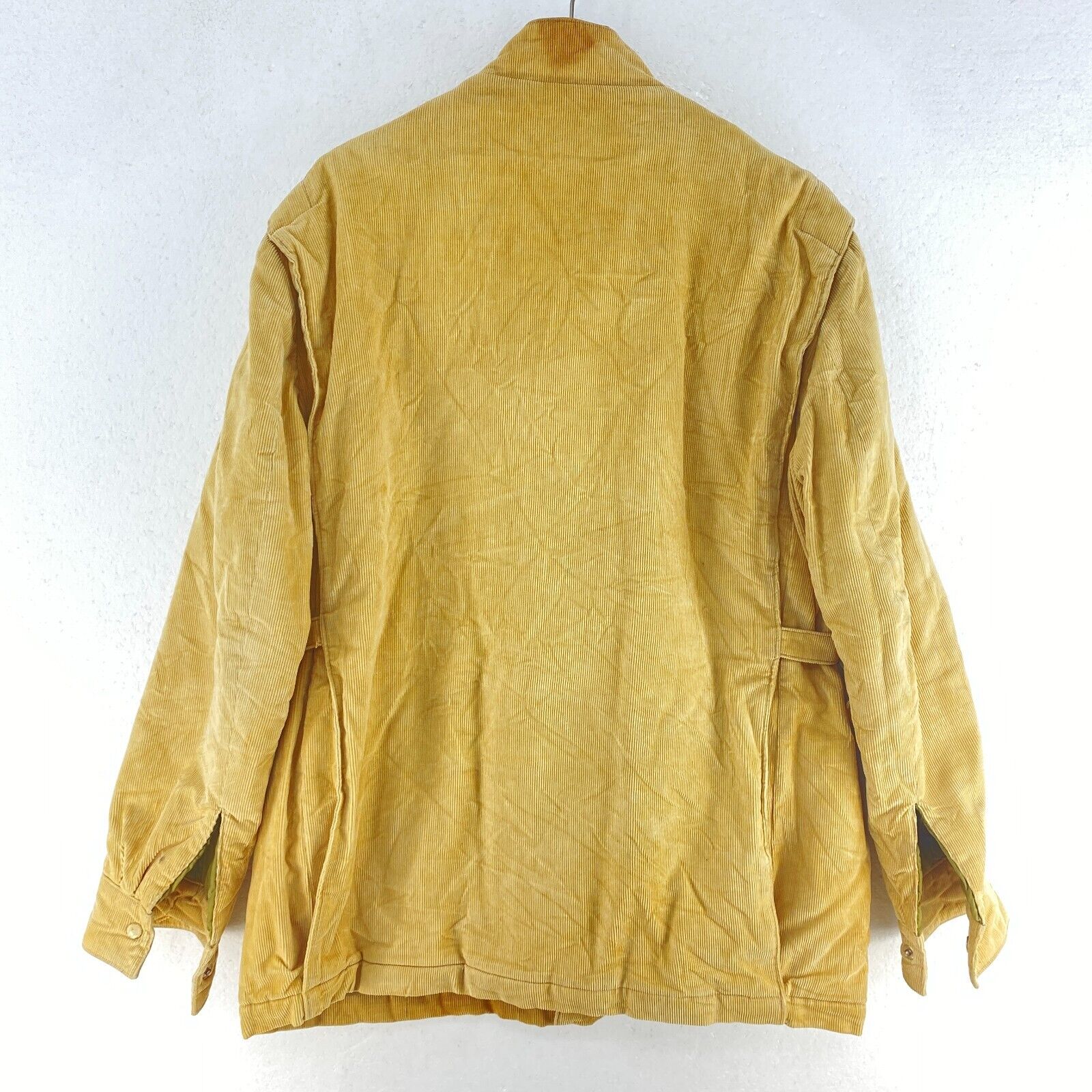 Christian Dior Paris Corduroy Full Zip Insulated Jacket Size 38 Beige