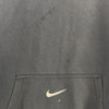 Nike Small Check Logo Black Hoodie Size M