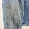 Hudson's Bay Men's Light Wash Blue Denim Jacket Canada Stickers Size XL
