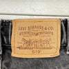 Levi's 619 Orange Tab Medium Wash Black Denim Straight Jeans Size 33