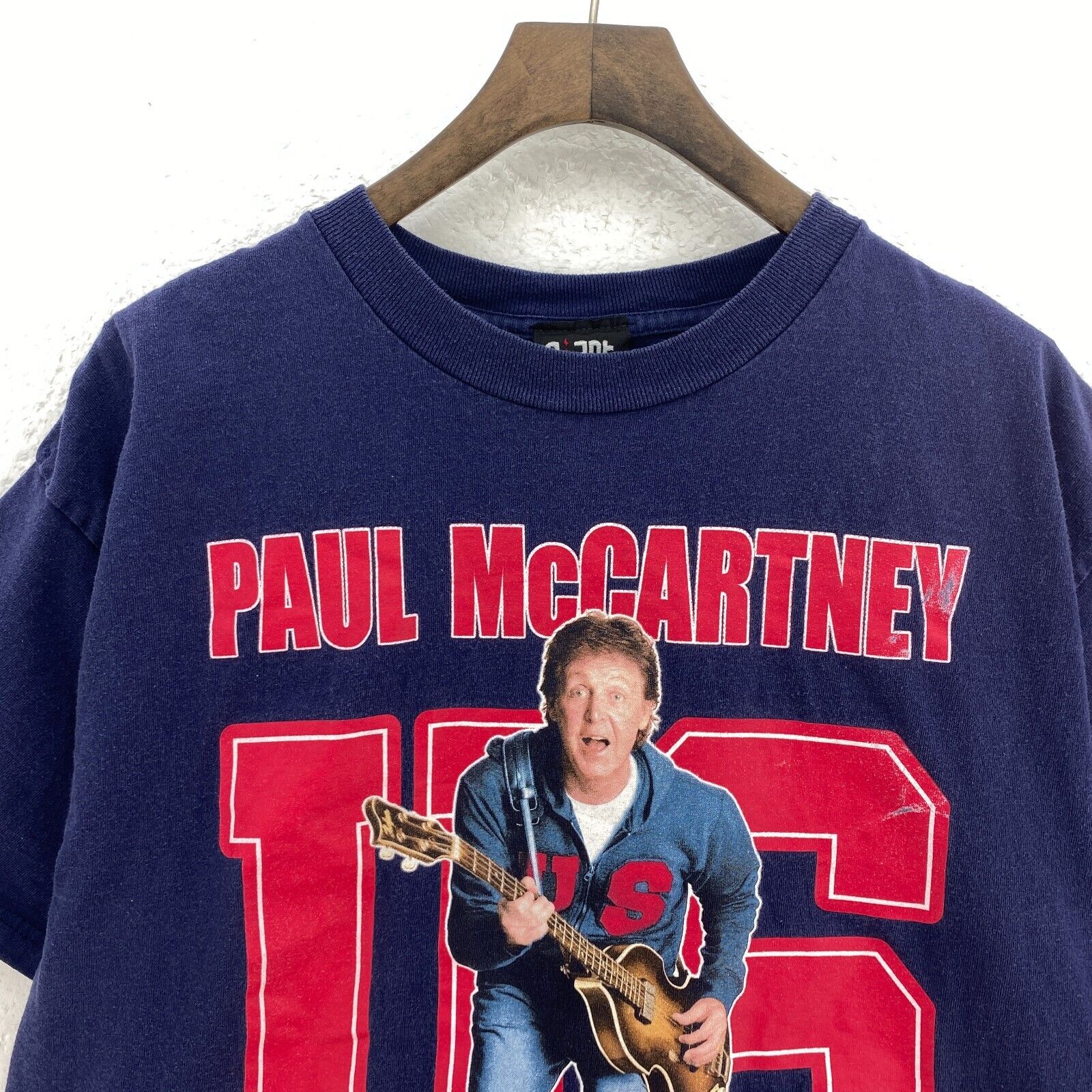 Giant Paul McCartney US 2005 Concert Tour Navy Blue T-shirt Size L
