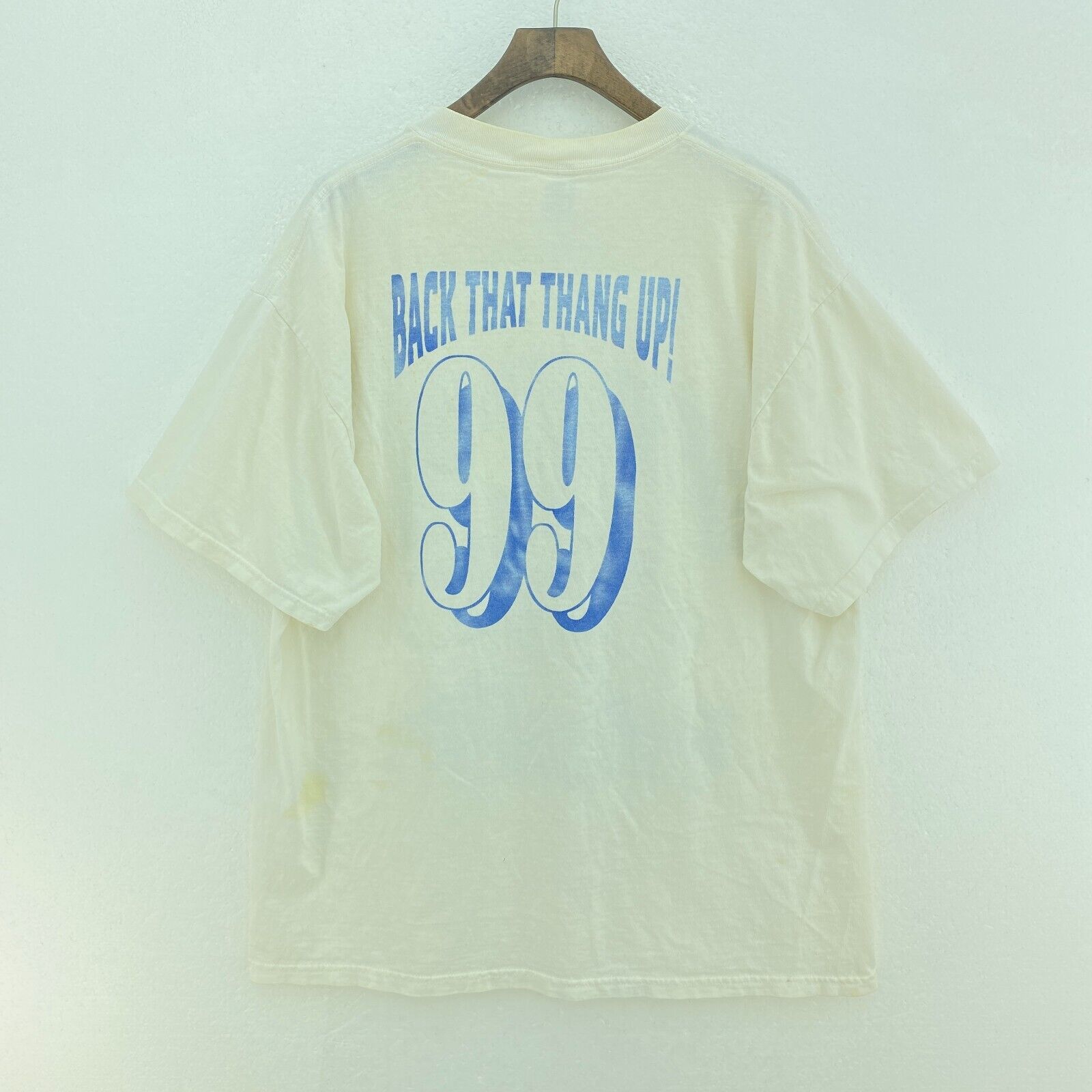 Hampton University Home Coming 99 Football White T-shirt Size XL Tee