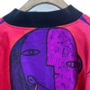 Picasso All Over Print Reversible Satin Full Zip Black Bomber Jacket Size XL