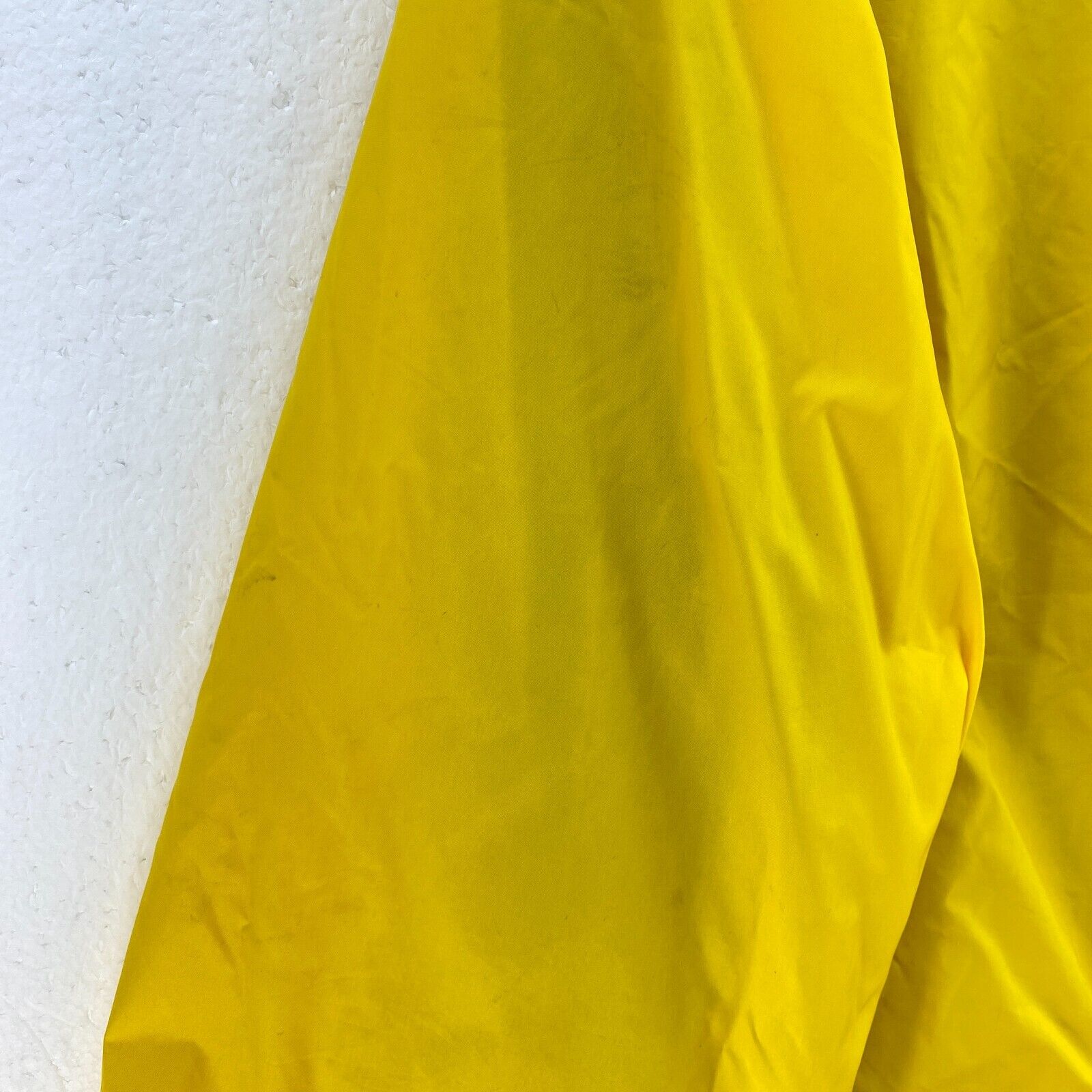Tommy Hilfiger Logo Vintage Yellow Snapped Rain Jacket Size L