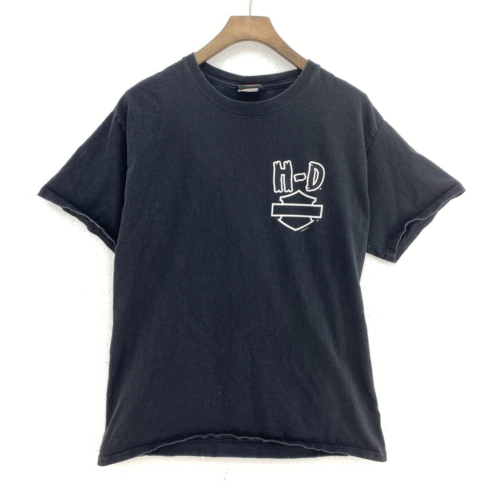 Harley Davidson Motorcycles HD Logo Biker Black T-shirt Size M