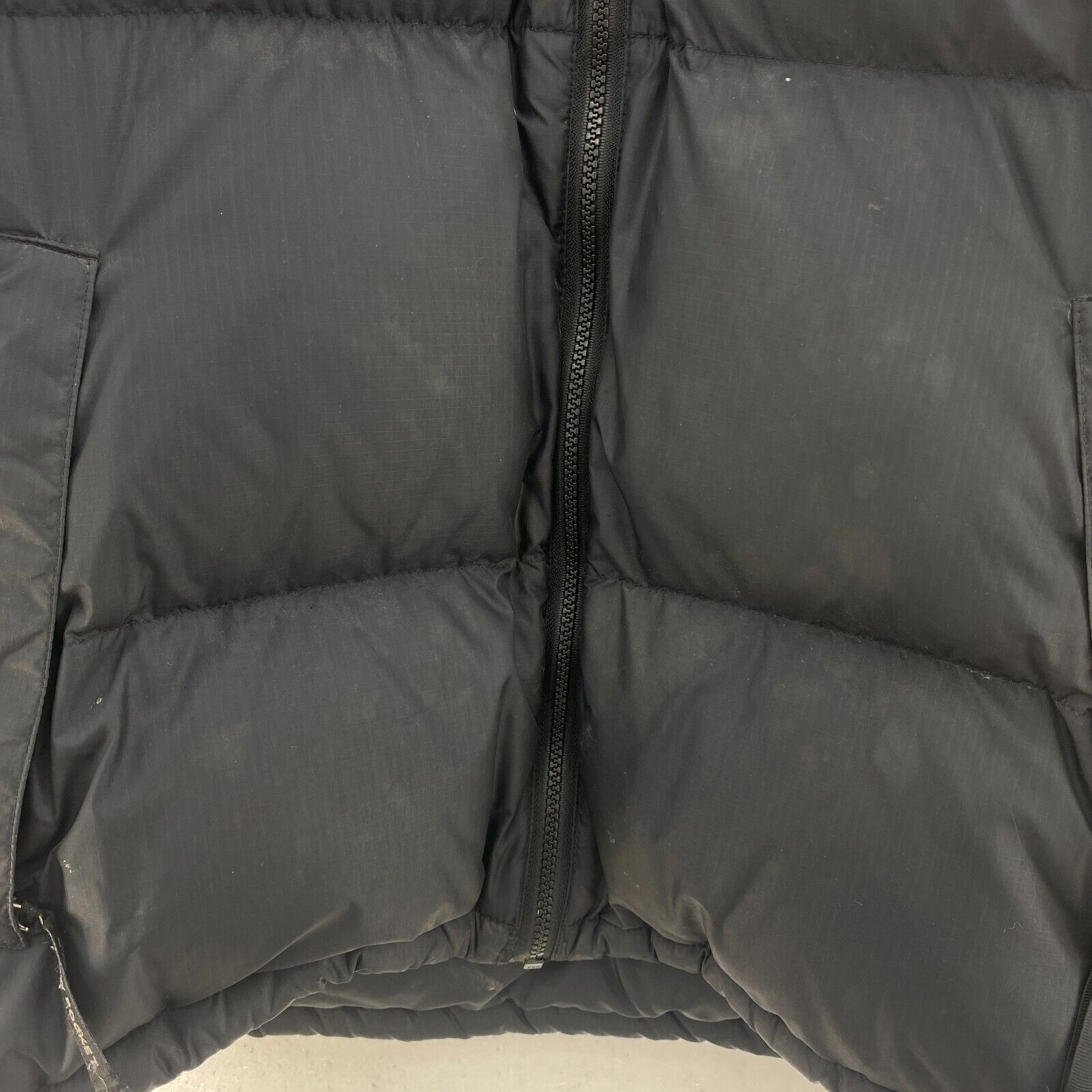 The North Face Black Insulated Puffer Hooded Jacket Size XL Full Zip Up