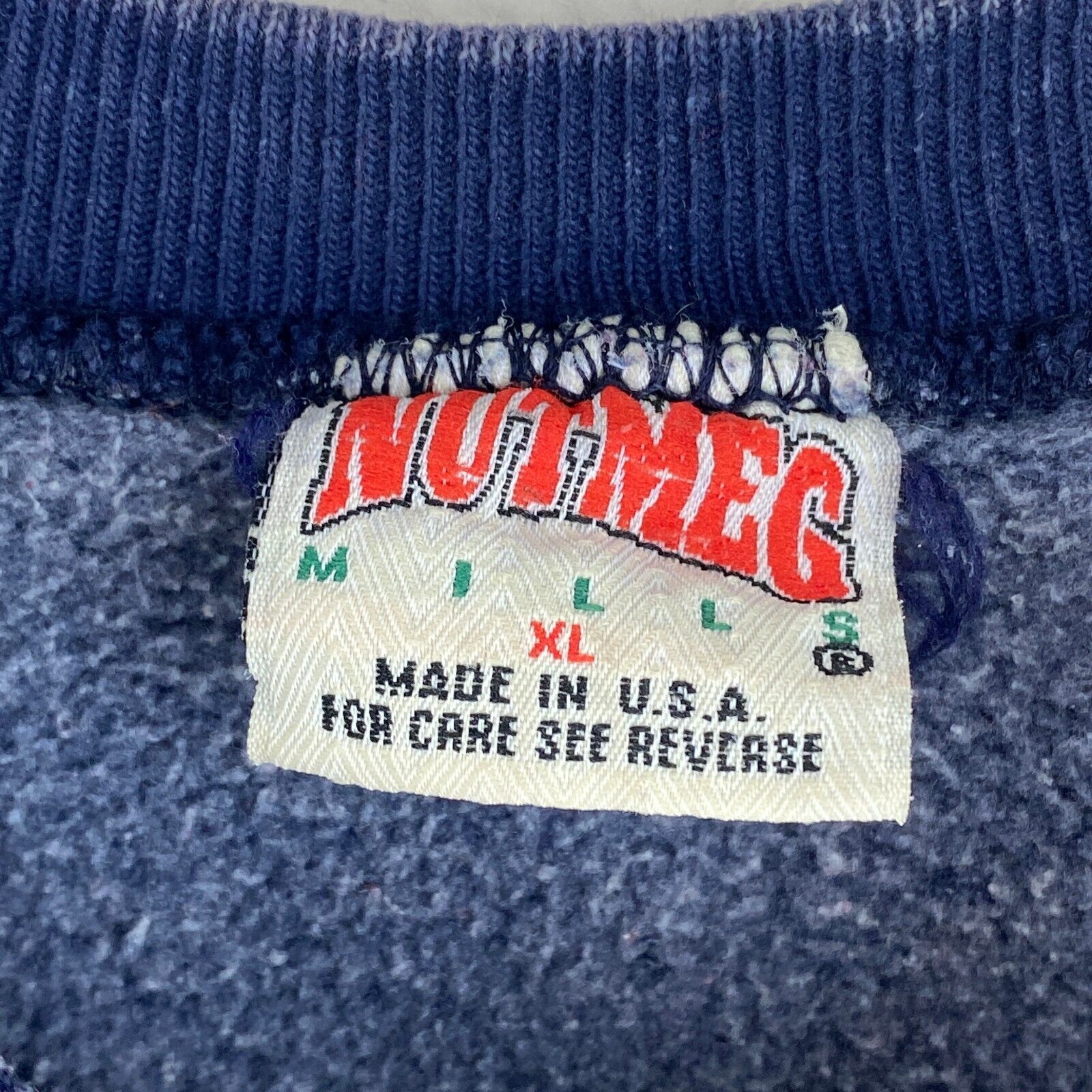 Vintage Dallas Cowboys NFL Nutmeg Faded Sweatshirt Navy Blue Size XL