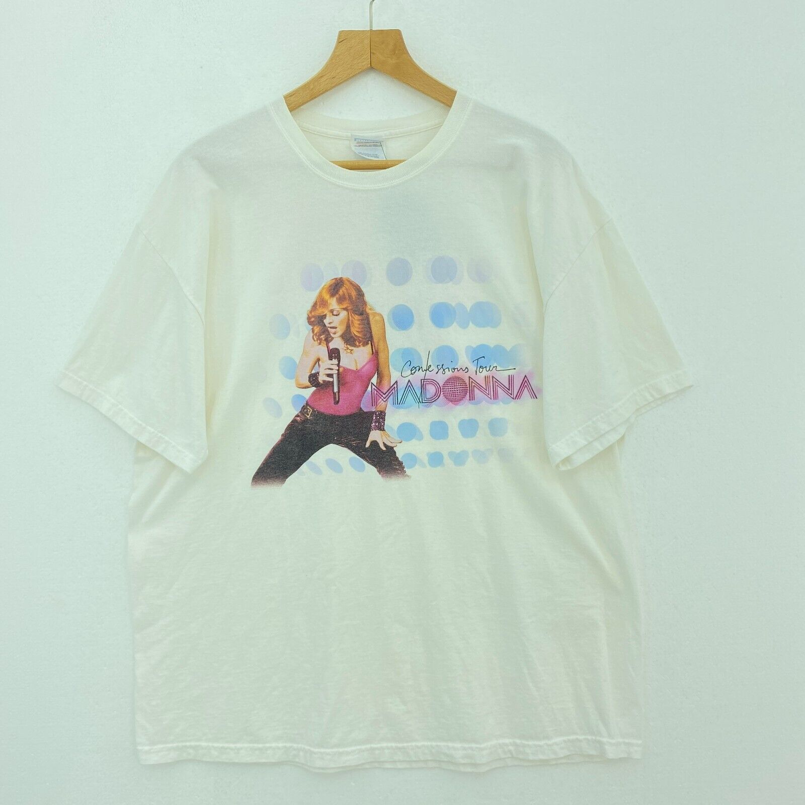 Madonna Confessions Tour 2006 White T-shirt Size XL