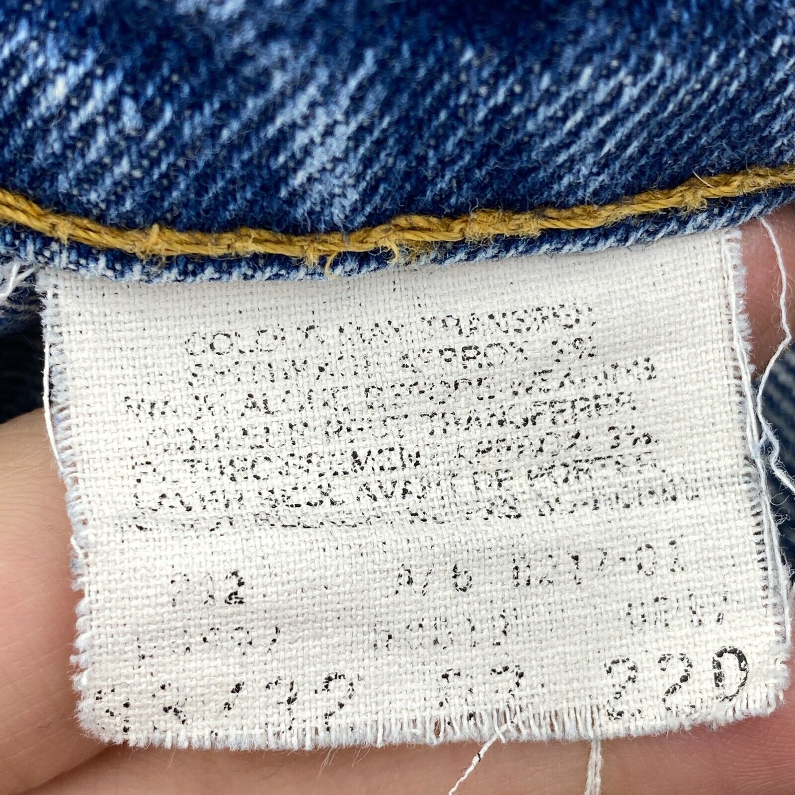 Levi Strauss 619 Orange Tab Blue Light Wash Jeans Size 32 Straight Leg