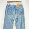 Levi's 551 Light Wash Blue Denim Tapered Jeans Size 34 Women's