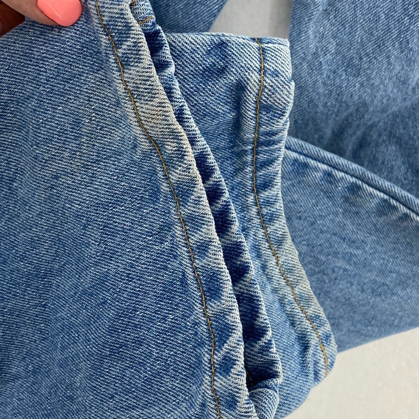 Levi's Orange Tab Light Wash Blue Denim Straight Jeans Size 29 Women's