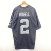 #2 JaMarcus Russell Football Reebok Black V-neck Jersey Size L