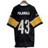Vintage Reebok Pittsburgh Steelers #43 Polamalu Black Jersey Size S