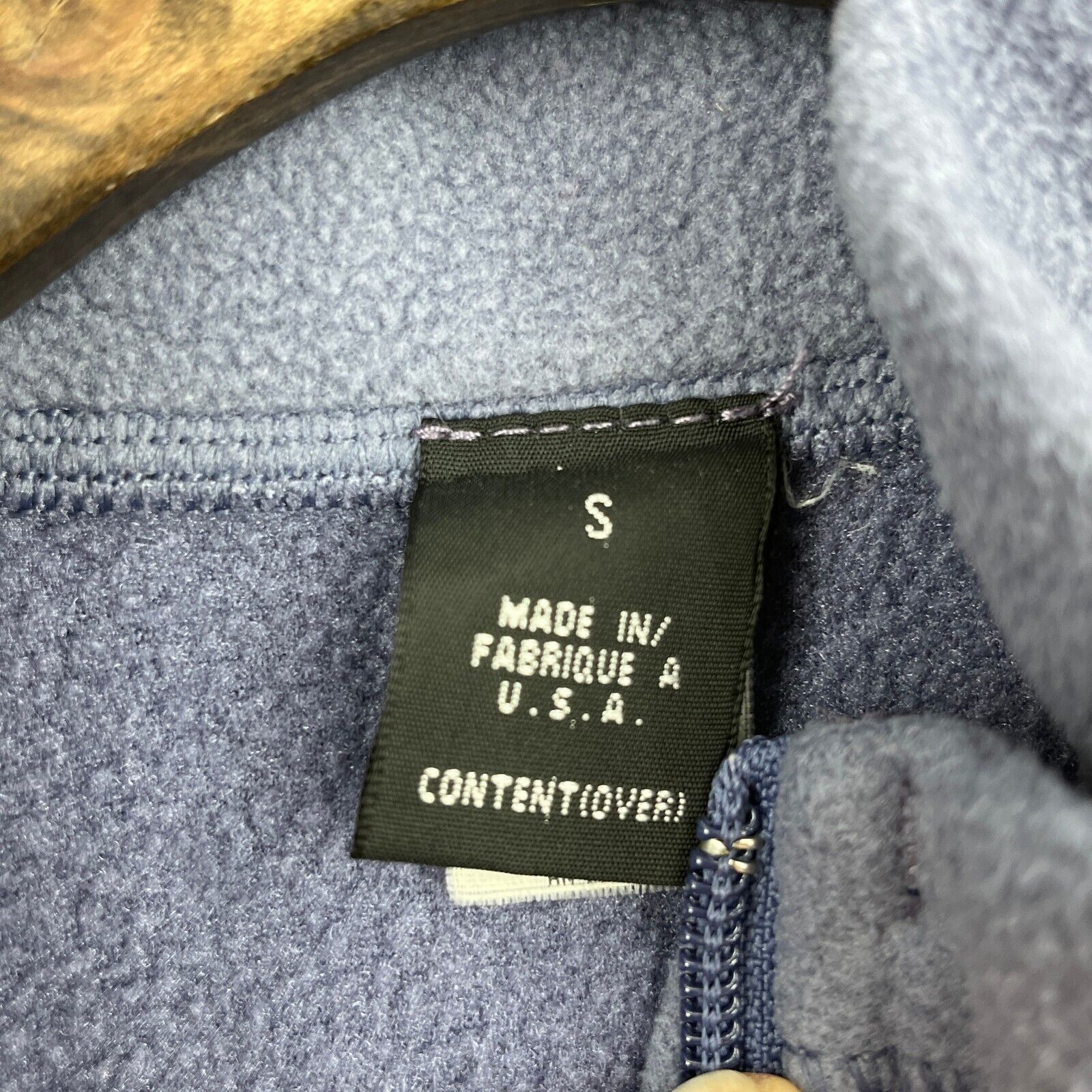 Vintage Patagonia Full Zip Purple Fleece Vest Jacket Size S