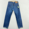 Levis 501 Dark Wash Blue Jeans Size 32 Straight Leg