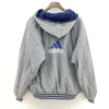Adidas Hooded Reversible Jacket Size S Blue Full Zip Up