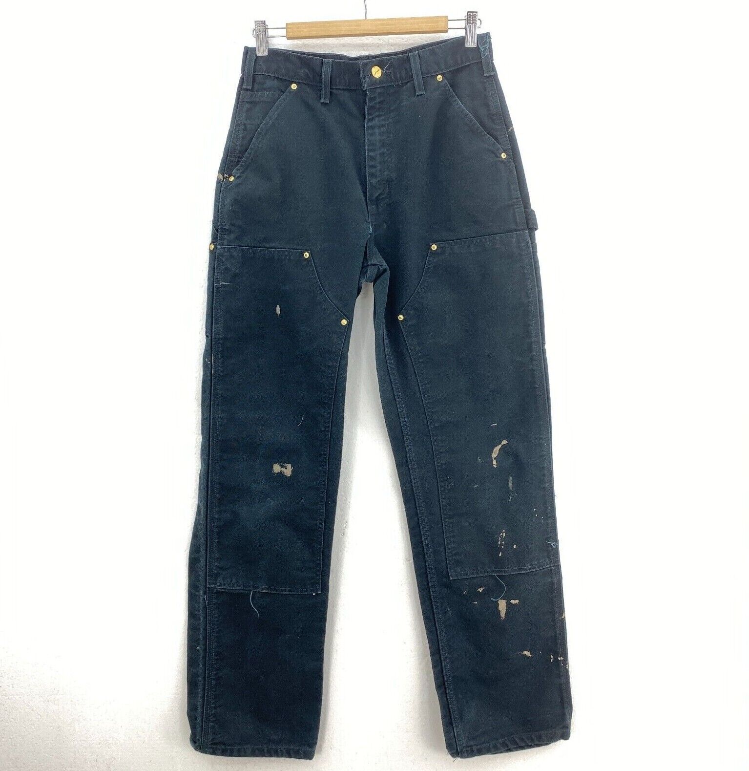 Carhartt Workwear Black Denim Cargo Pants Size 30