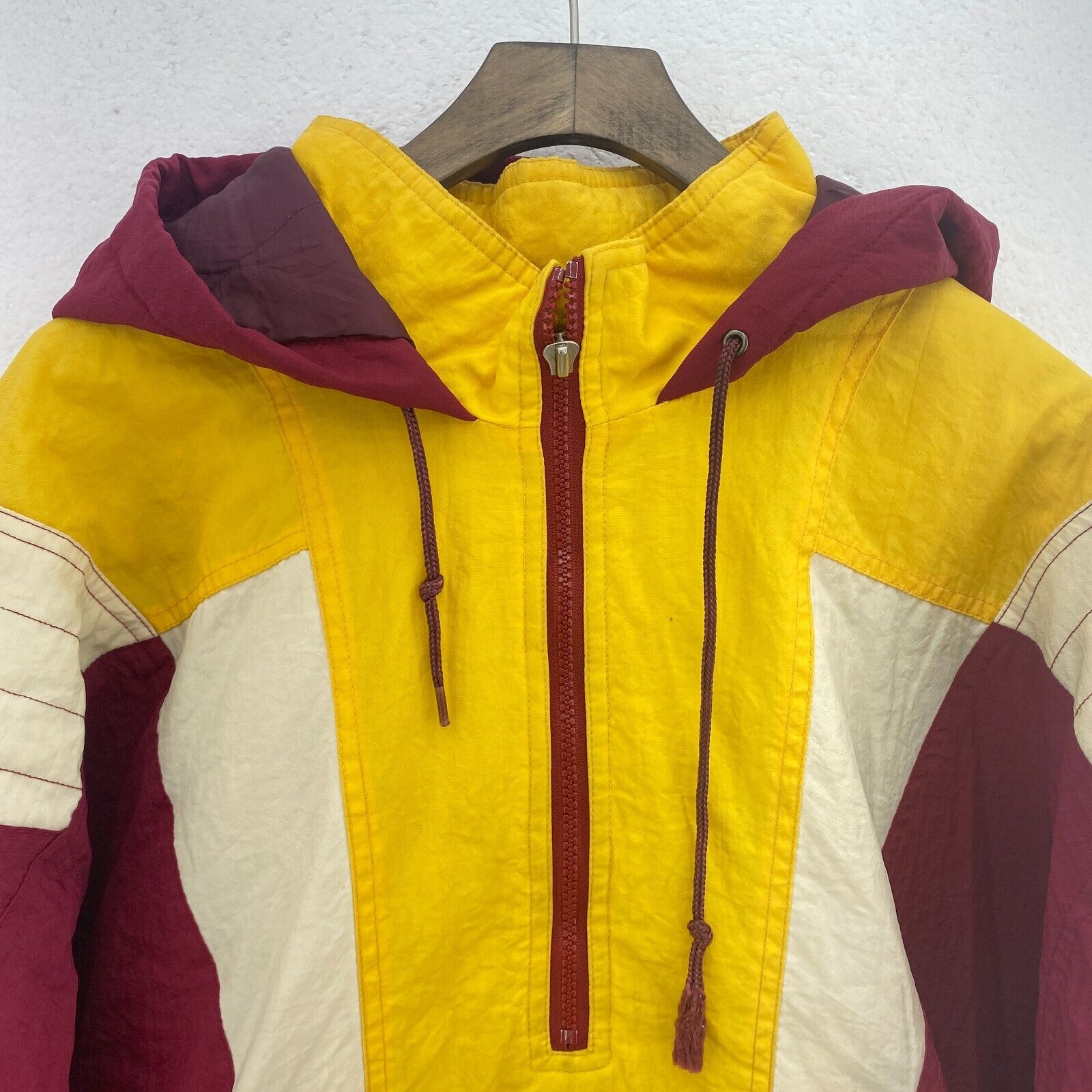 Florida State Seminoles Starter NCAA Red Half Zip Insulated Hooded Jacket Size L