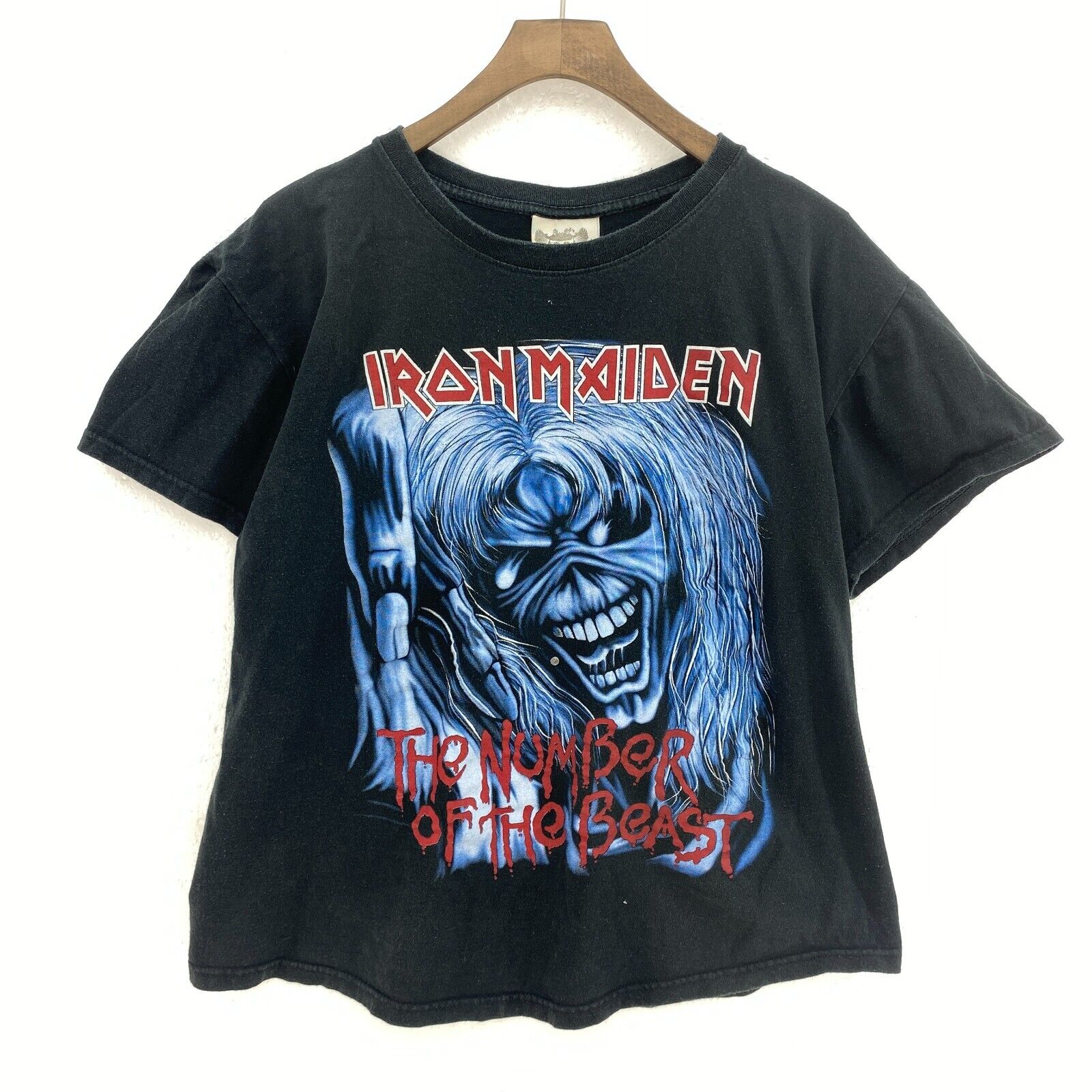 Iron Maiden The Number Of The Beast Rock Band Black T-shirt Size S