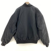 Nike Logo Embroidered Black Insulated Jacket Reversible Size M Full Zip Up