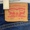 Levi Strauss 511 Blue Dark Wash Denim Shorts Size 34