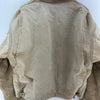Carhartt Workwear Logo Tan Jacket Size 46 Full Zip Up