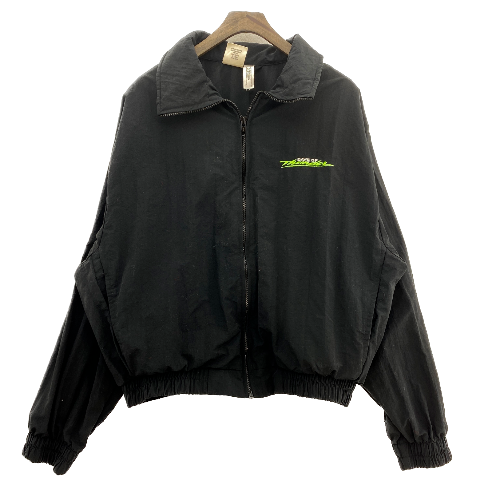Vintage Days Of Thunder Tom Cruise Movie Promo Black Light Bomber Jacket Size L