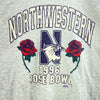 1996 Rose Bowl Northwestern NCAA Futboll Heathered Gray Sweatshirt Size XL