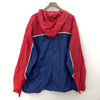 Vintage Tommy Hilfiger Quarter Zip Lightweight Navy Blue Hooded Jacket Size XL