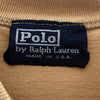 Vintage Polo Ralph Lauren Logo Mustard Yellow Long Sleeve T-shirt Size M