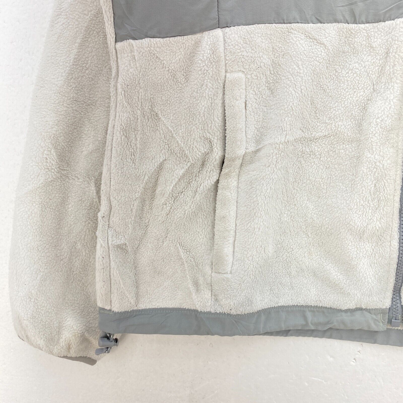 The North Face Women's Gray Full Zip Fleece Jacket Size L