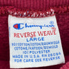 Champion Reverse Weave Embroidered Logo Red Sweatshirt Size L Crewneck