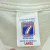 Logo 7 New England Patriots Logo 1997 White Vintage T-shirt Size L