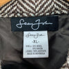 Sean John Herringbone Pattern Wool Coat Jacket Women's Size XL