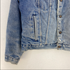 Levi Strauss Sherpa Lined Medium Wash Blue Vintage Denim Jacket Size 42