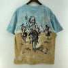 Liquid Blue Native Indian 1998 Tie Dye Blue Vintage T-shirt Size L