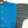 Harlequin Cotton Varsity Jacket Blue Size XL Wolf Dogs Fleece Lined