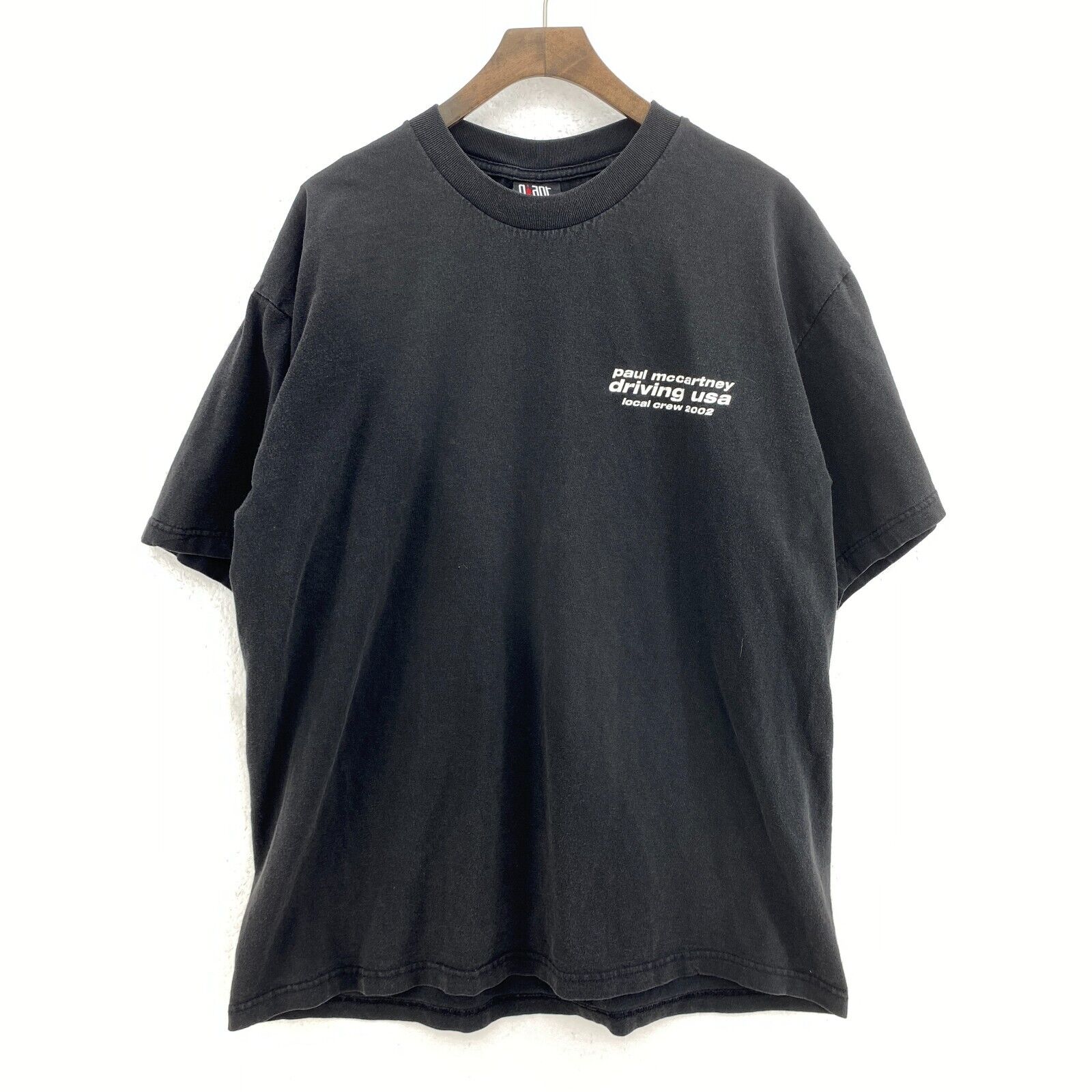 Paul McCartney Driving USA Local Crew Rare World Tour Black T-shirt Size XL