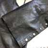 Motorcycle Chaps Leather Black Size 4XL Riding Biker 90s
